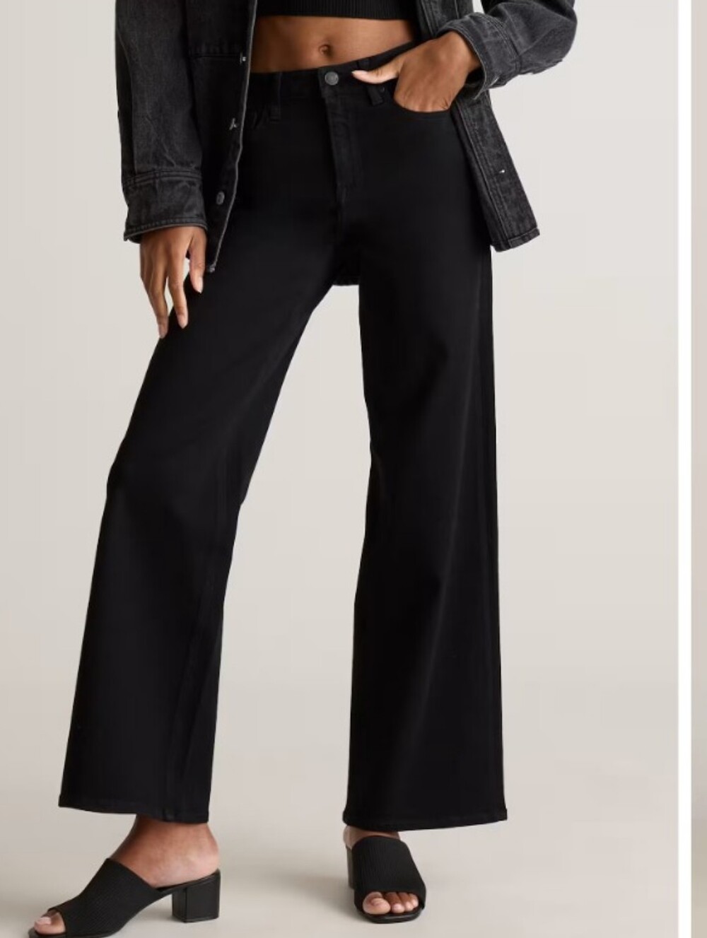 Quince Bella Stretch Wide Leg Jeans 31x28.5"